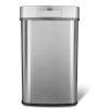 KitchenGrey 13-Gallon Stainless Steel Kitchen Trash Can with Motion Sensor Lid
