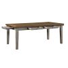Gray Finish Traditional Style 7pc Dining Set Drawers Table and 6x Side Chairs Ladder Back Design Wooden Furniture